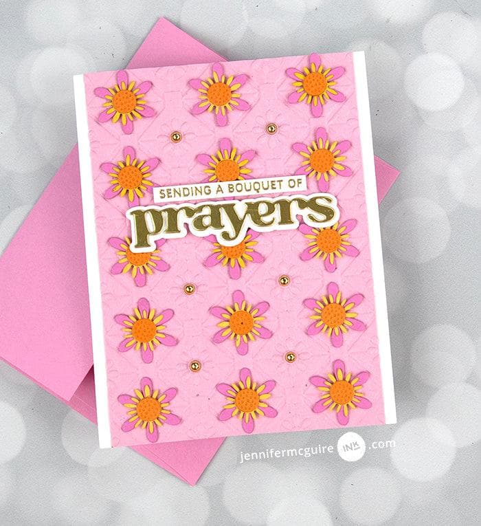 Part A-Glitz Art Craft Co.,LTD Embossing Folder Floral Diamond Blocks 3D Embossing Folder