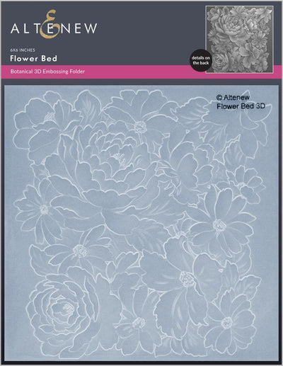 Part A-Glitz Art Craft Co.,LTD Embossing Folder Flower Bed 3D Embossing Folder