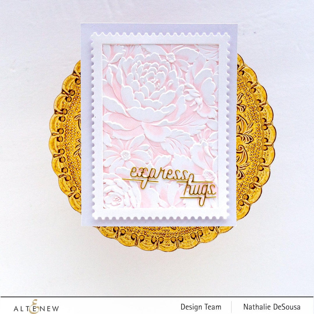 Part A-Glitz Art Craft Co.,LTD Embossing Folder Flower Bed 3D Embossing Folder