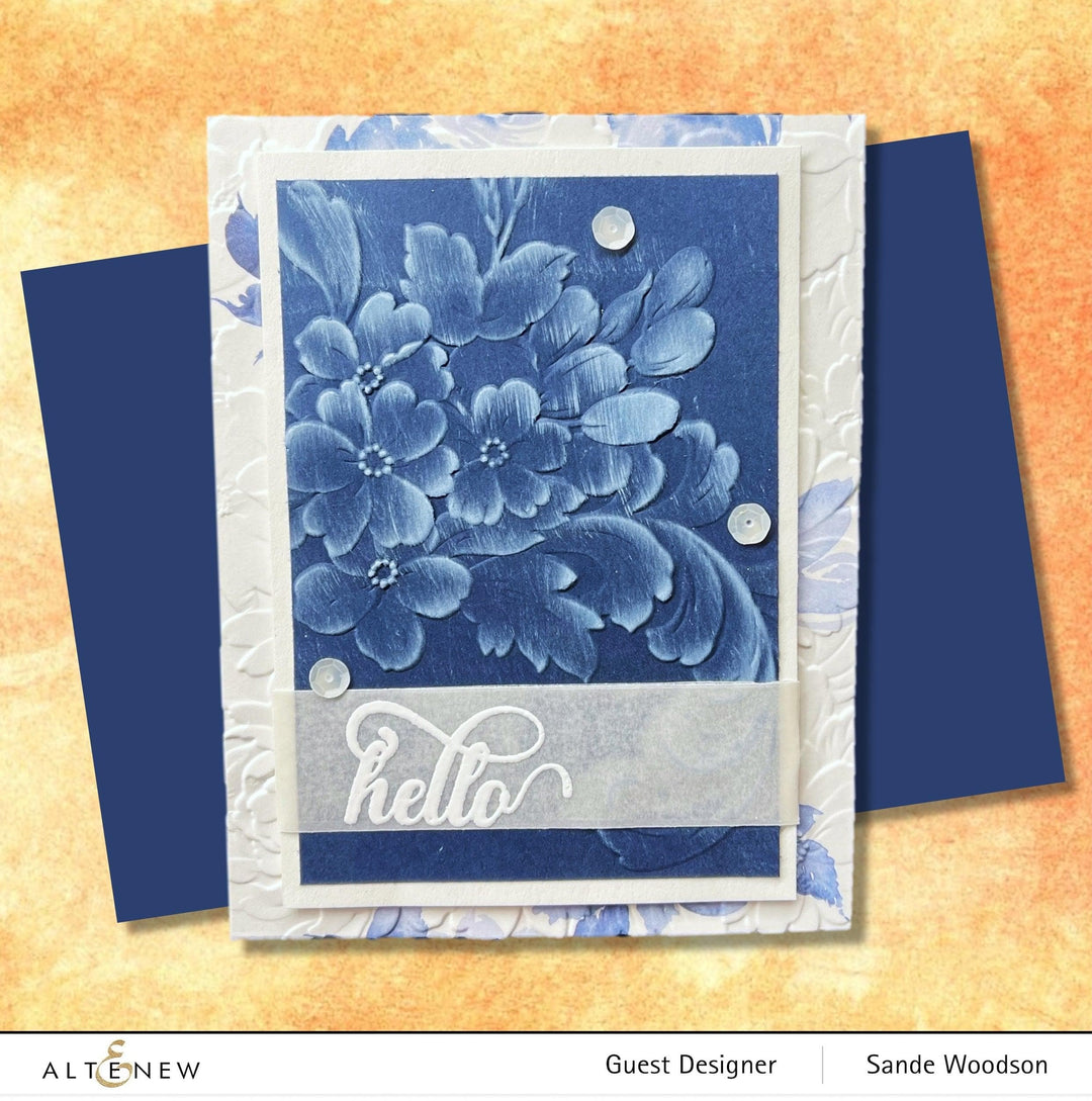Part A-Glitz Art Craft Co.,LTD Embossing Folder Flower Bed 3D Embossing Folder