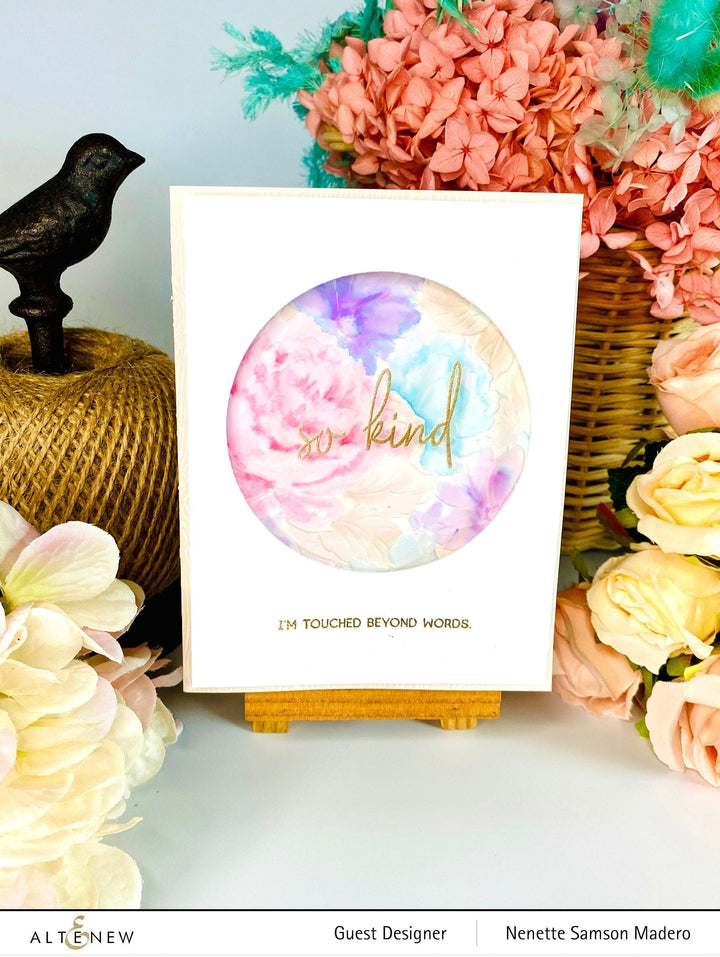 Part A-Glitz Art Craft Co.,LTD Embossing Folder Flower Bed 3D Embossing Folder