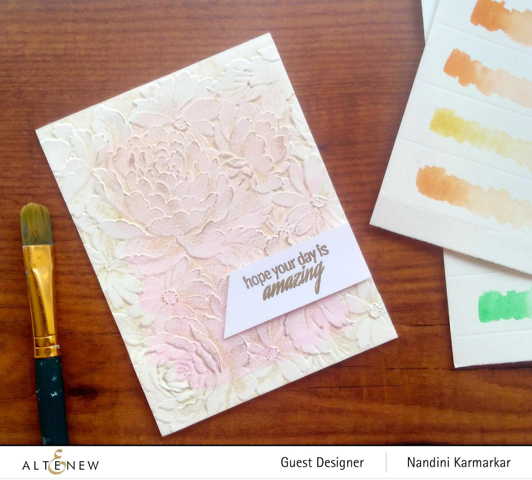 Part A-Glitz Art Craft Co.,LTD Embossing Folder Flower Bed 3D Embossing Folder