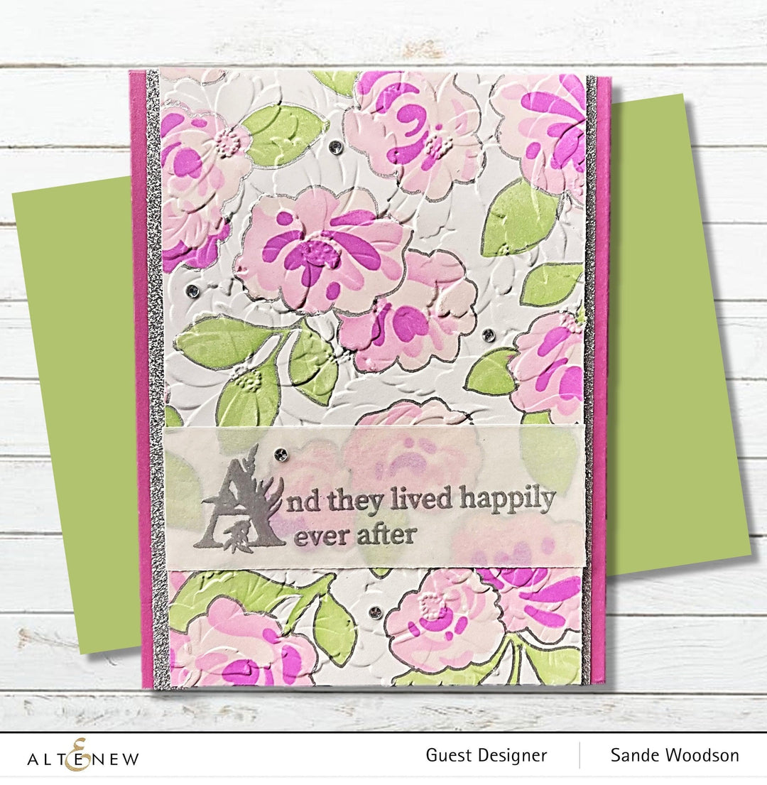 Part A-Glitz Art Craft Co.,LTD Embossing Folder Flower Bed 3D Embossing Folder