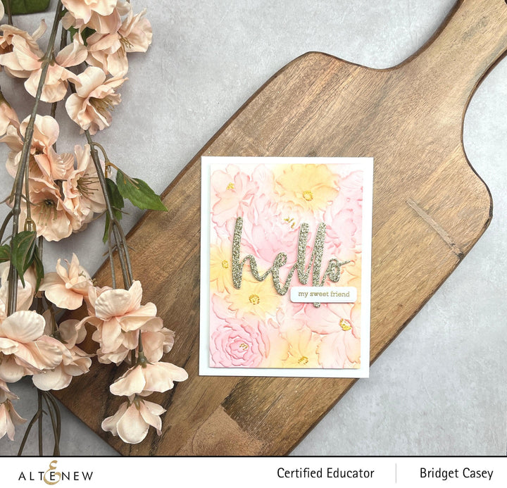 Part A-Glitz Art Craft Co.,LTD Embossing Folder Flower Bed 3D Embossing Folder