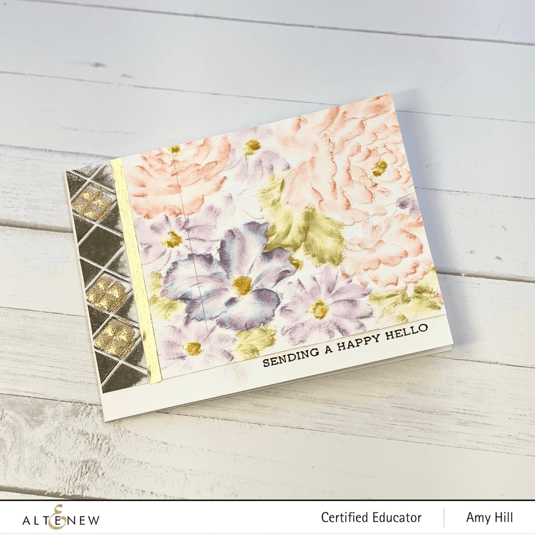 Part A-Glitz Art Craft Co.,LTD Embossing Folder Flower Bed 3D Embossing Folder