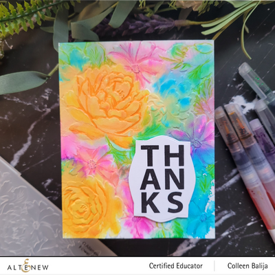 Part A-Glitz Art Craft Co.,LTD Embossing Folder Flower Bed 3D Embossing Folder
