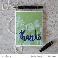 Part A-Glitz Art Craft Co.,LTD Embossing Folder Flowery Field 3D Embossing Folder