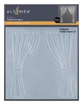 Part A-Glitz Art Craft Co.,LTD Embossing Folder Folded Drapes 3D Embossing Folder