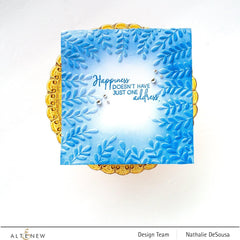Part A-Glitz Art Craft Co.,LTD Embossing Folder Frame of Leaves 3D Embossing Folder