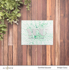Part A-Glitz Art Craft Co.,LTD Embossing Folder Frame of Leaves 3D Embossing Folder