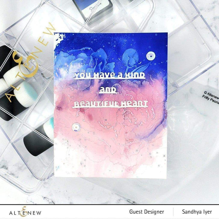 Part A-Glitz Art Craft Co.,LTD Embossing Folder Frilly Peonies 3D Embossing Folder