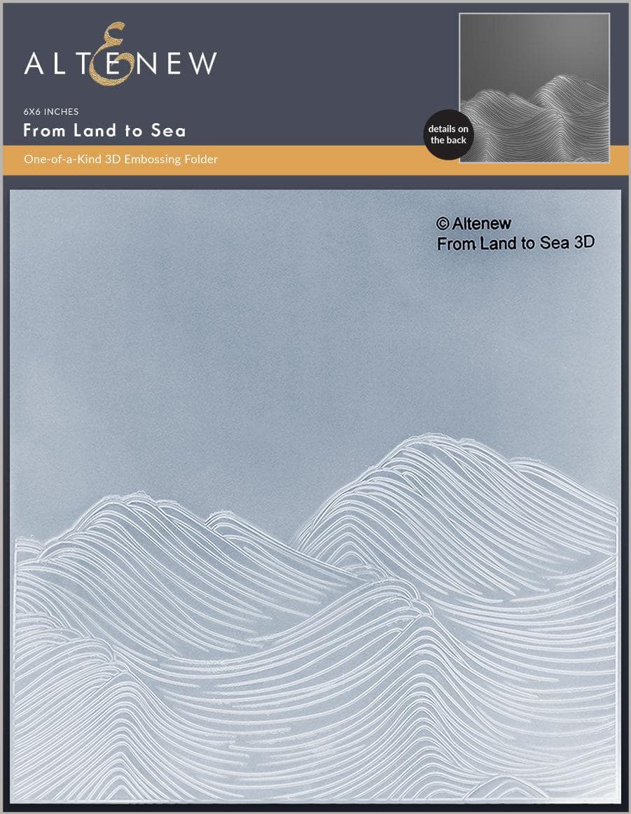 Part A-Glitz Art Craft Co.,LTD Embossing Folder From Land to Sea 3D Embossing Folder