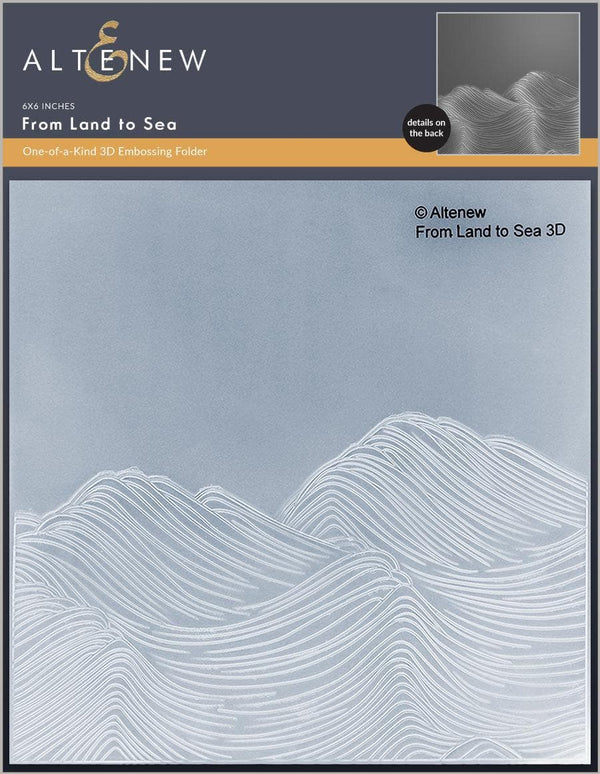 Part A-Glitz Art Craft Co.,LTD Embossing Folder From Land to Sea 3D Embossing Folder