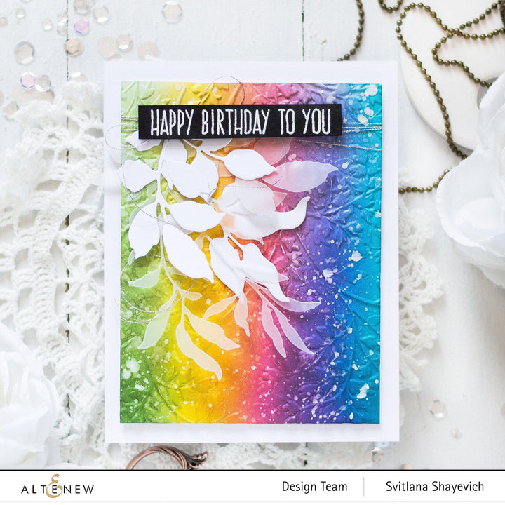 Part A-Glitz Art Craft Co.,LTD Embossing Folder Garden Harmony 3D Embossing Folder