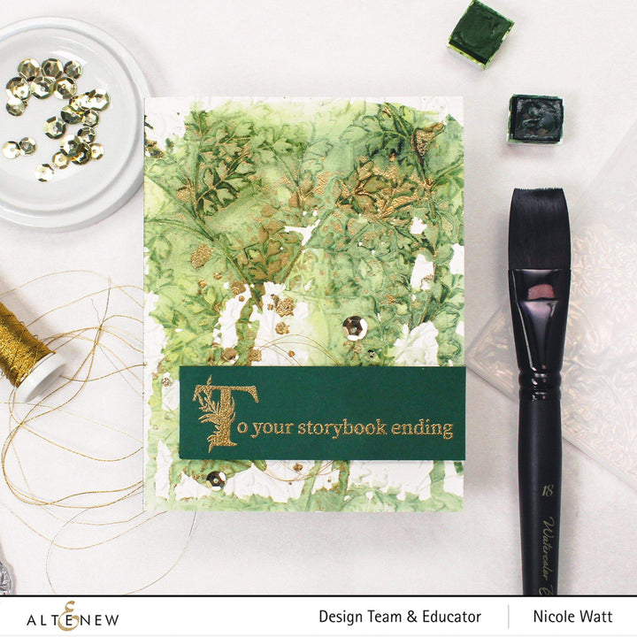 Part A-Glitz Art Craft Co.,LTD Embossing Folder Garden Harmony 3D Embossing Folder
