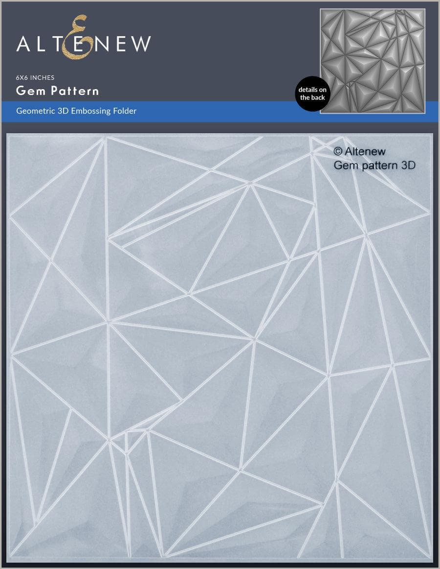 Part A-Glitz Art Craft Co.,LTD Embossing Folder Gem Pattern 3D Embossing Folder