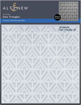 Part A-Glitz Art Craft Co.,LTD Embossing Folder Geo Triangles 3D Embossing Folder