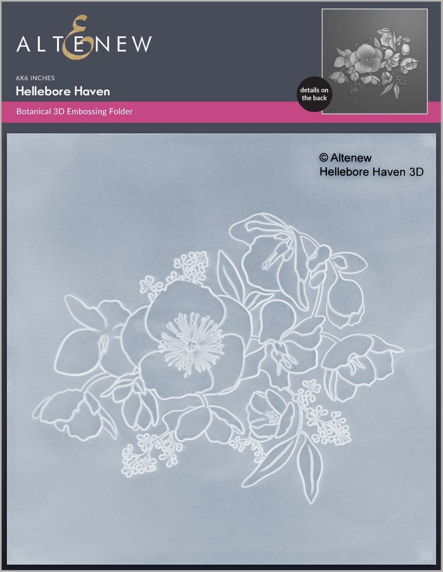 Hellebore Haven 3D Embossing Folder