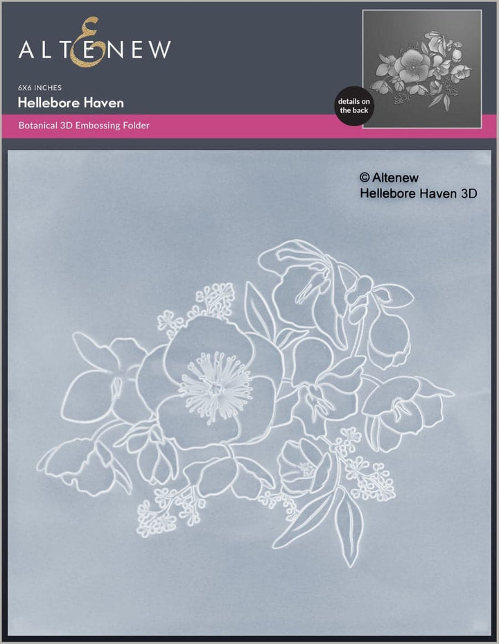 Hellebore Haven 3D Embossing Folder