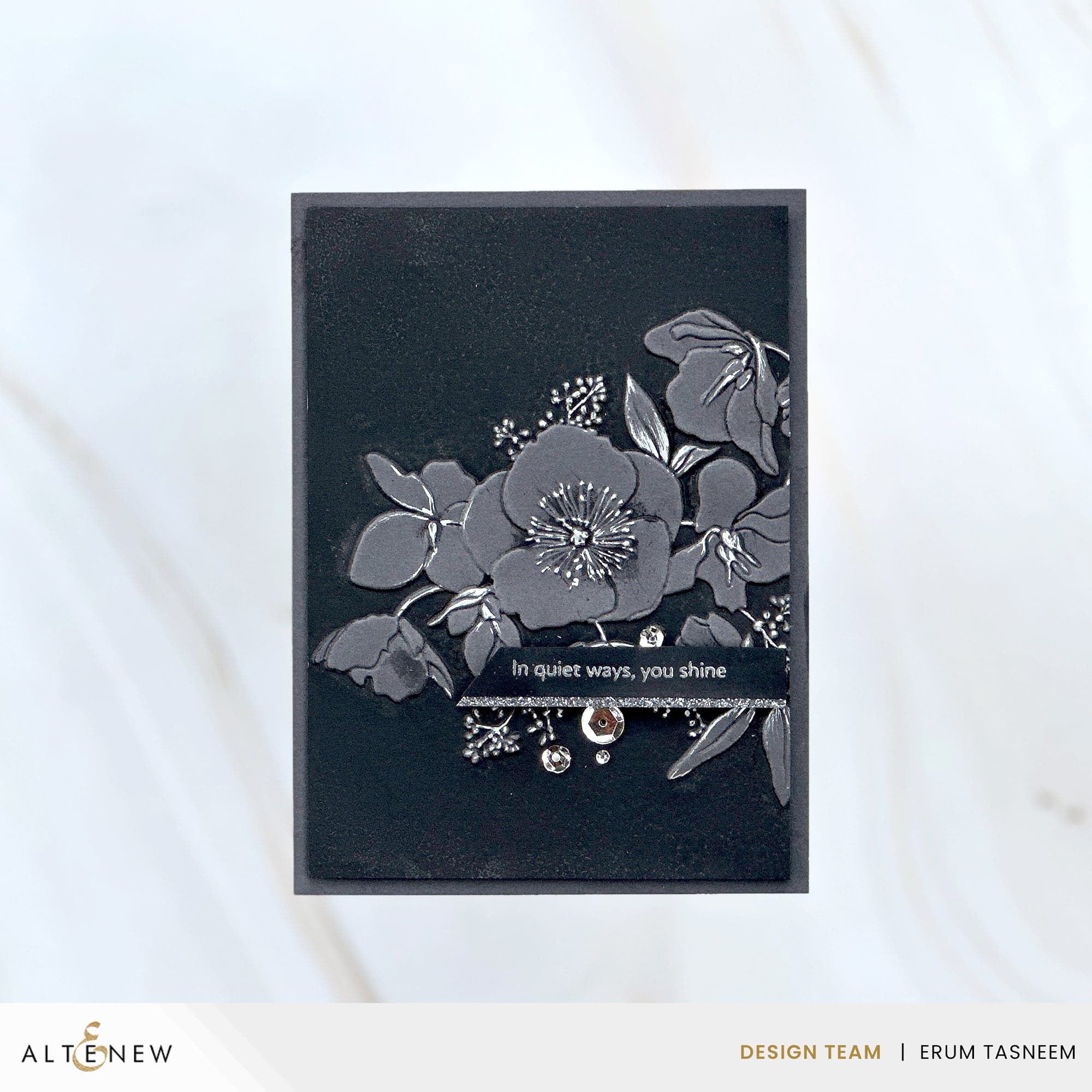 Hellebore Haven 3D Embossing Folder | Altenew