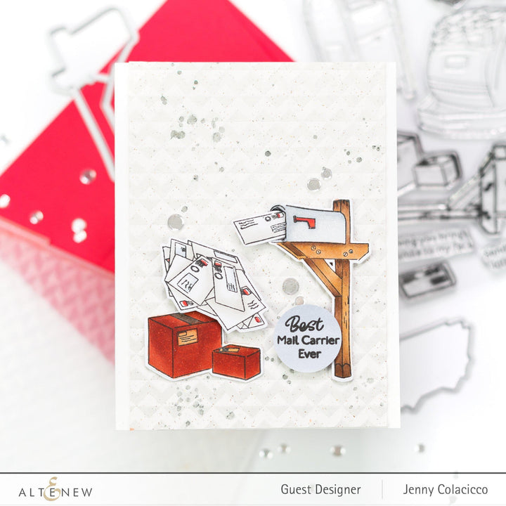 Part A-Glitz Art Craft Co.,LTD Embossing Folder Herringbone Tiles 3D Embossing Folder