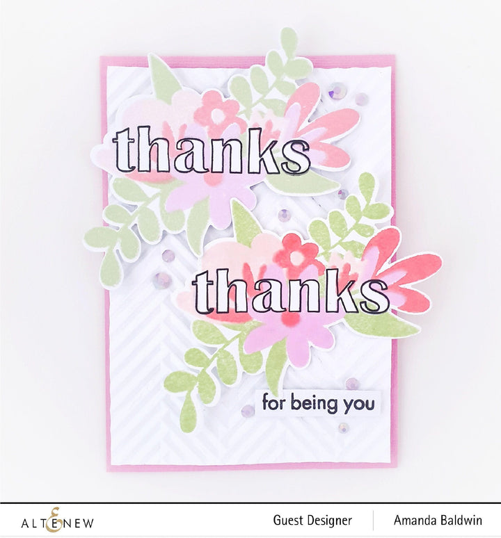 Part A-Glitz Art Craft Co.,LTD Embossing Folder Herringbone Tiles 3D Embossing Folder