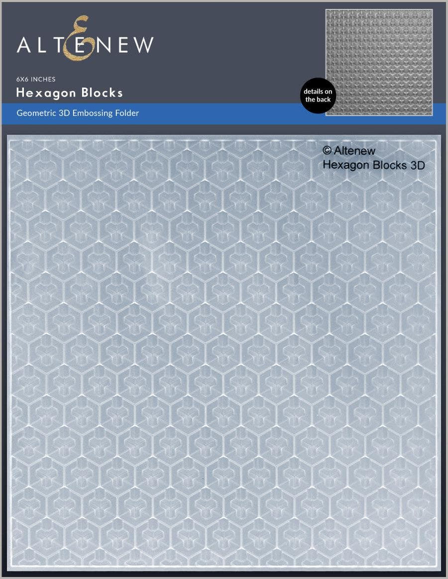 Hexagon Blocks 3D Embossing Folder | Altenew