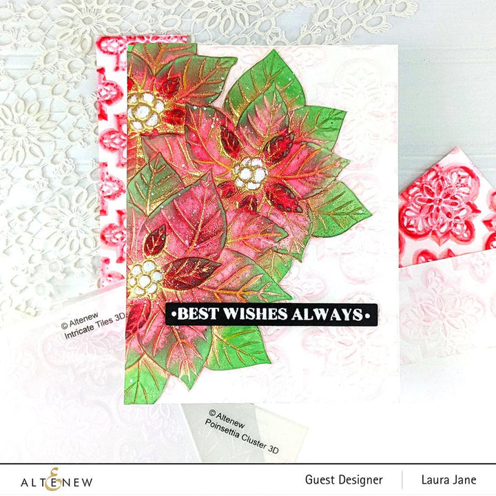 Part A-Glitz Art Craft Co.,LTD Embossing Folder Intricate Tiles 3D Embossing Folder
