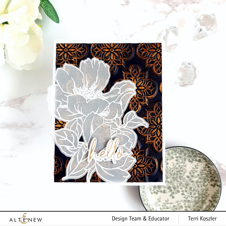 Part A-Glitz Art Craft Co.,LTD Embossing Folder Intricate Tiles 3D Embossing Folder