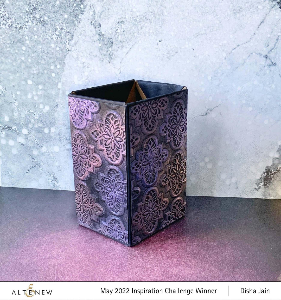 Part A-Glitz Art Craft Co.,LTD Embossing Folder Intricate Tiles 3D Embossing Folder