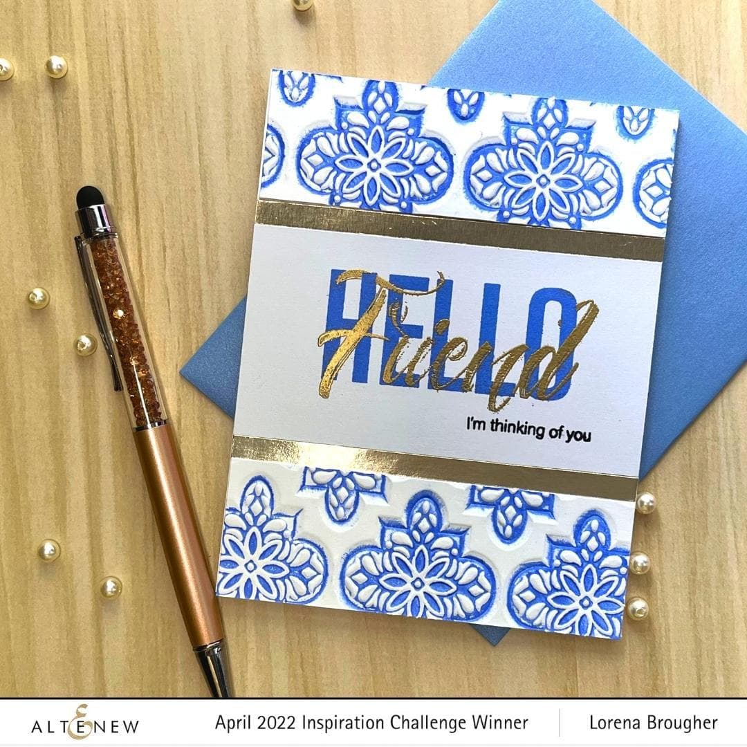 Part A-Glitz Art Craft Co.,LTD Embossing Folder Intricate Tiles 3D Embossing Folder