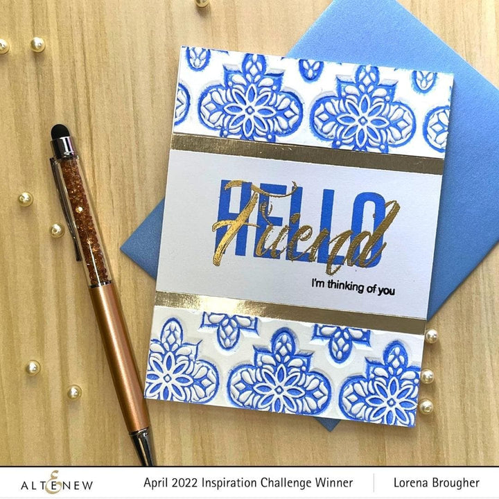 Part A-Glitz Art Craft Co.,LTD Embossing Folder Intricate Tiles 3D Embossing Folder