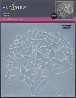 Part A-Glitz Art Craft Co.,LTD Embossing Folder Ixora 3D Embossing Folder