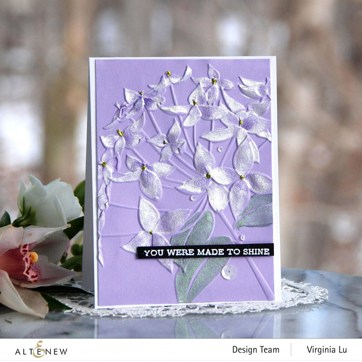 Part A-Glitz Art Craft Co.,LTD Embossing Folder Ixora 3D Embossing Folder