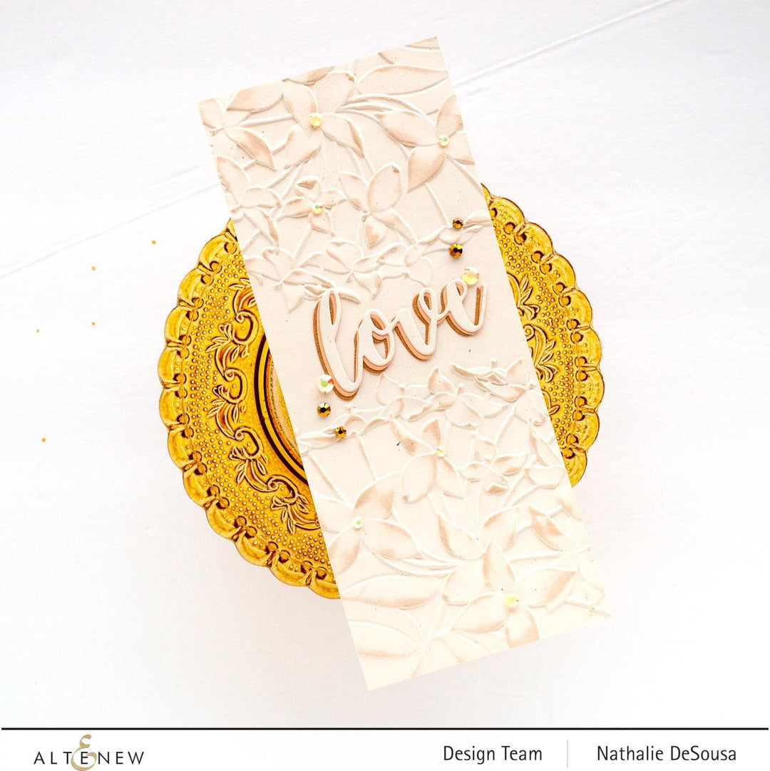 Part A-Glitz Art Craft Co.,LTD Embossing Folder Ixora 3D Embossing Folder