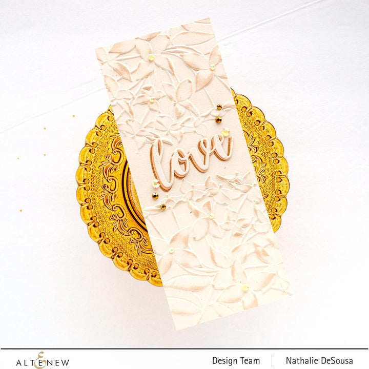 Part A-Glitz Art Craft Co.,LTD Embossing Folder Ixora 3D Embossing Folder