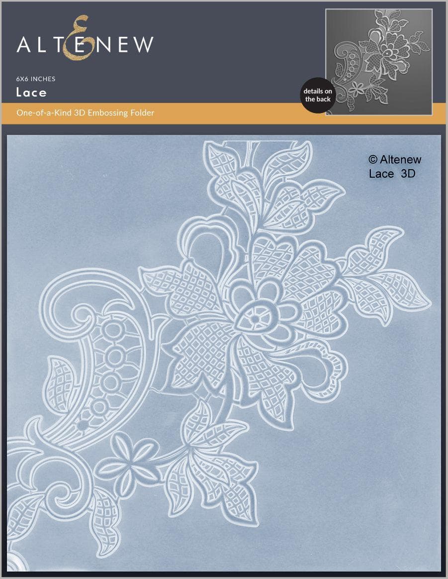File Emboss Lace 3D Embossing Folder | Altenew - Elegant Crafting Tool