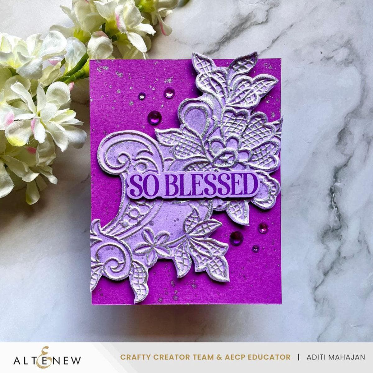 File Emboss Lace 3D Embossing Folder | Altenew - Elegant Crafting Tool