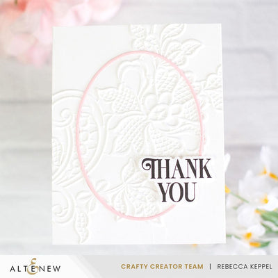 Lace 3D Embossing Folder
