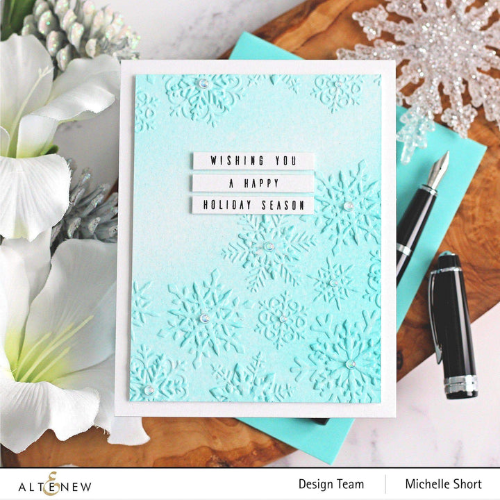 WooYangFun Christmas Snowflake Plastic Embossing Folder - 11x16cm For Card Making & Scrapbooking - View #5