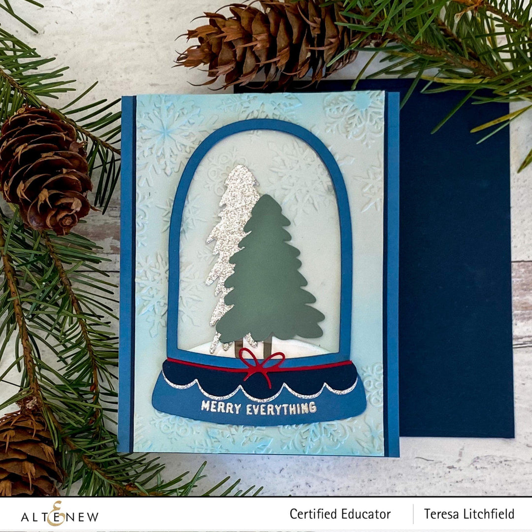 Part A-Glitz Art Craft Co.,LTD Embossing Folder Layered Snowflakes 3D Embossing Folder