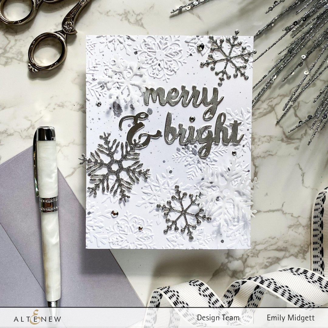 Part A-Glitz Art Craft Co.,LTD Embossing Folder Layered Snowflakes 3D Embossing Folder