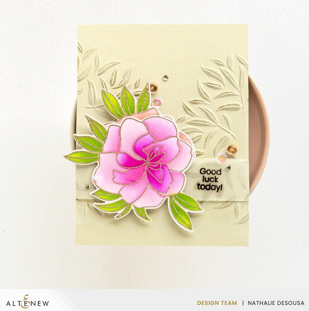 Part A-Glitz Art Craft Co.,LTD Embossing Folder Leaf Crown 3D Embossing Folder