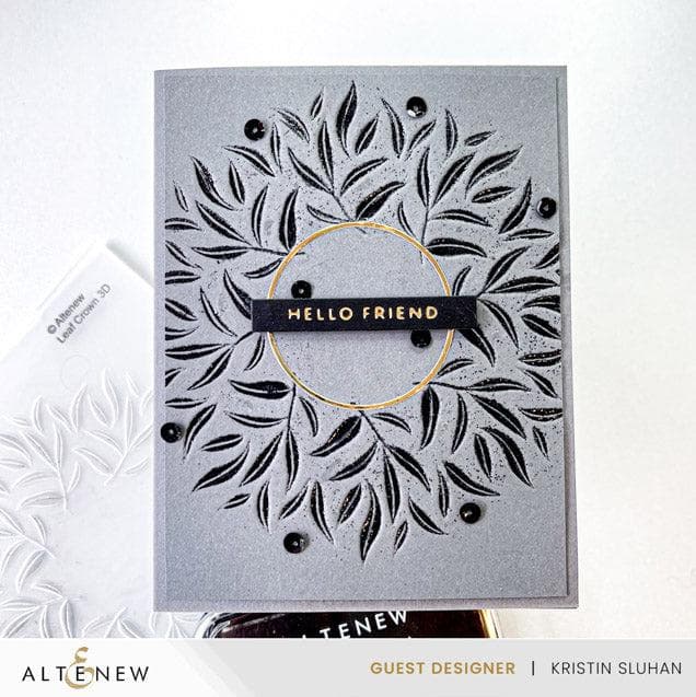 Part A-Glitz Art Craft Co.,LTD Embossing Folder Leaf Crown 3D Embossing Folder