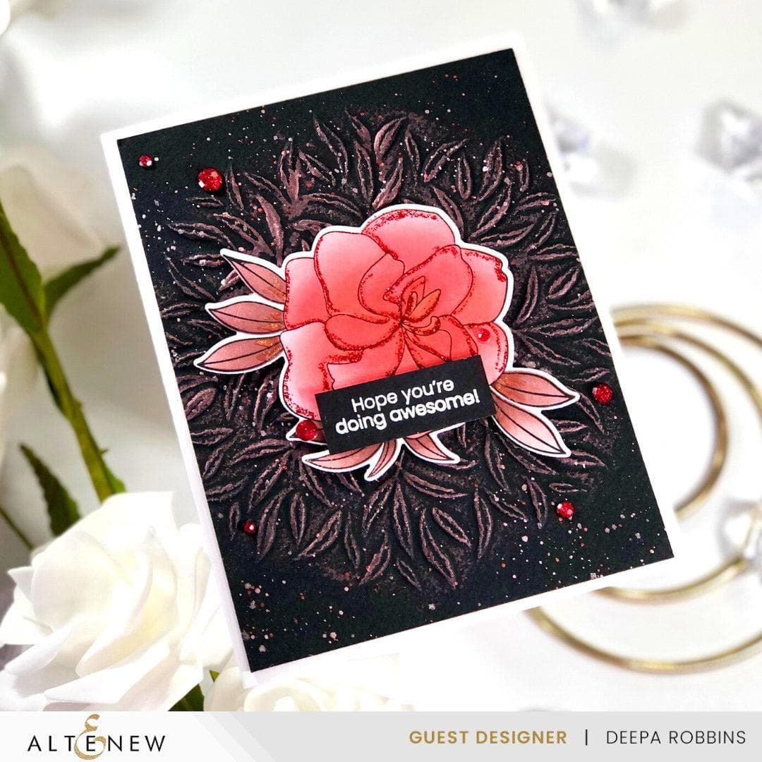 Part A-Glitz Art Craft Co.,LTD Embossing Folder Leaf Crown 3D Embossing Folder