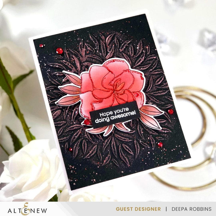 Part A-Glitz Art Craft Co.,LTD Embossing Folder Leaf Crown 3D Embossing Folder