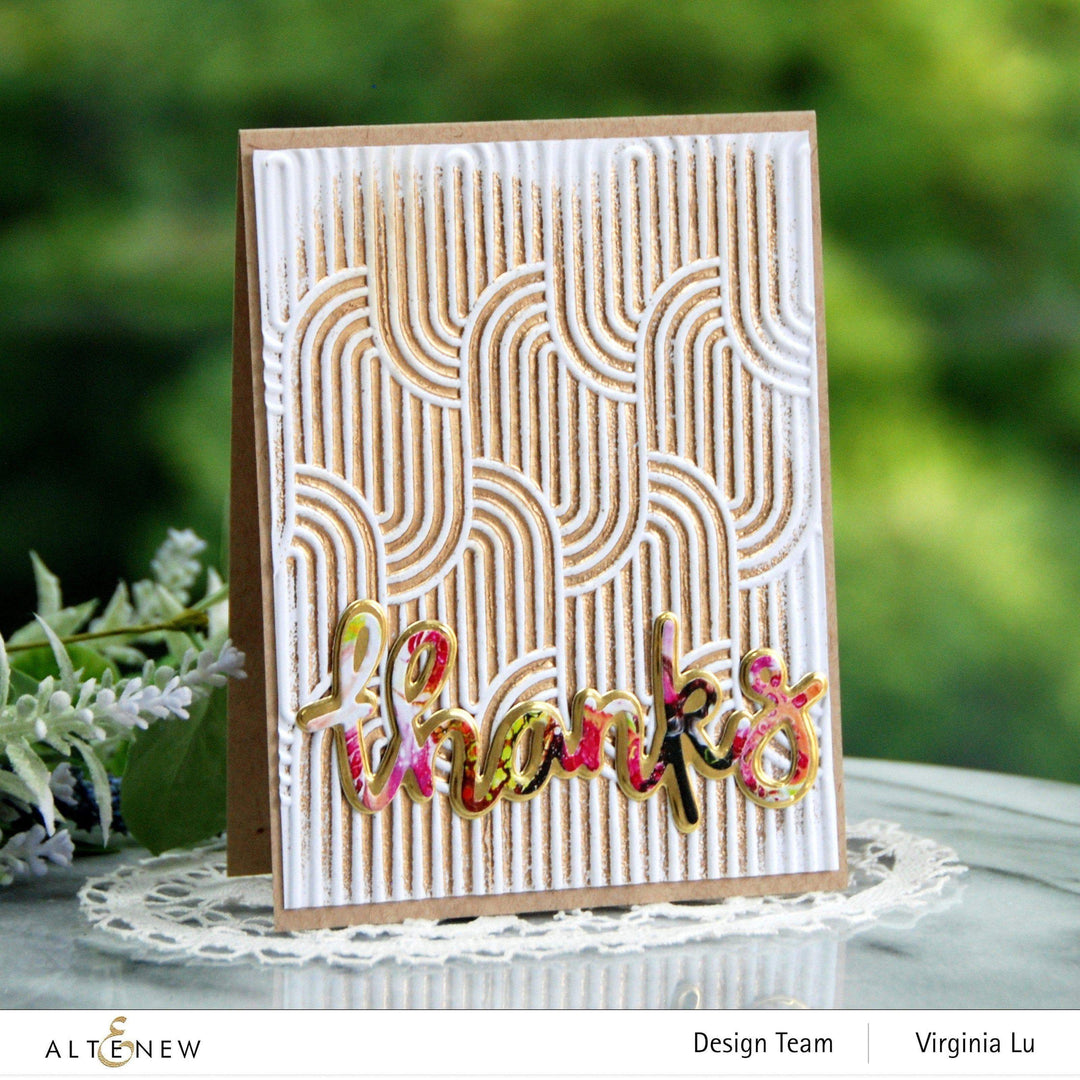 Part A-Glitz Art Craft Co.,LTD Embossing Folder Linked Ovals 3D Embossing Folder