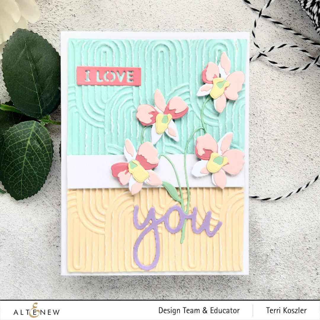 Part A-Glitz Art Craft Co.,LTD Embossing Folder Linked Ovals 3D Embossing Folder