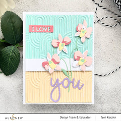 Part A-Glitz Art Craft Co.,LTD Embossing Folder Linked Ovals 3D Embossing Folder