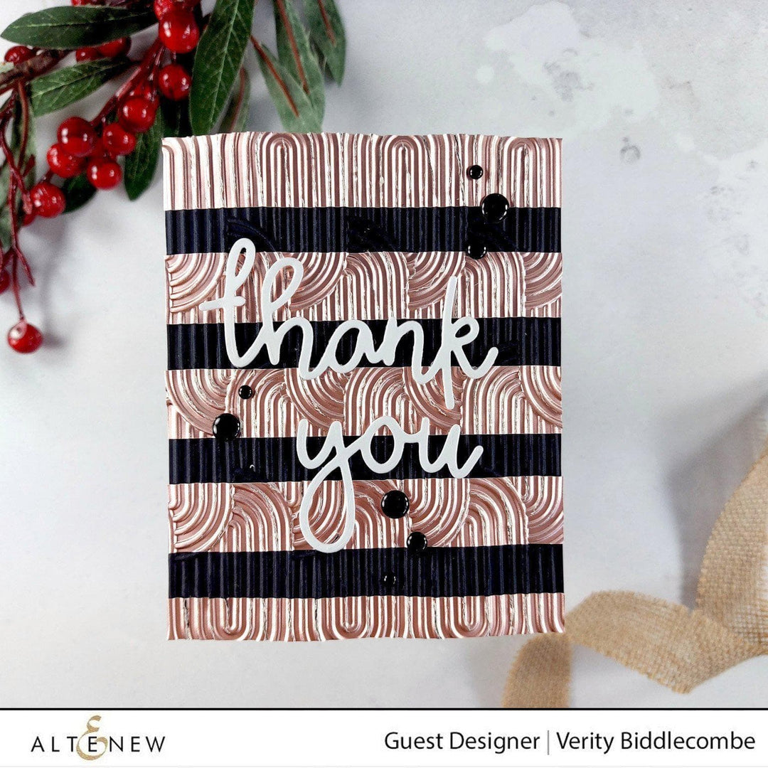 Part A-Glitz Art Craft Co.,LTD Embossing Folder Linked Ovals 3D Embossing Folder